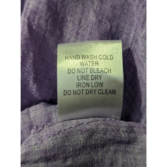 Onetheland Light Purple Blouse‎ Pull Over Twist Front Roll Sleeve Woman's Large - Picture 9 of 12
